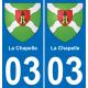 03 La Chapelle sticker plate registration city