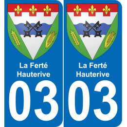 03 La Ferté-Hauterive-aufkleber plakette ez stadt