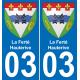 03 La Ferté-Hauterive-aufkleber plakette ez stadt