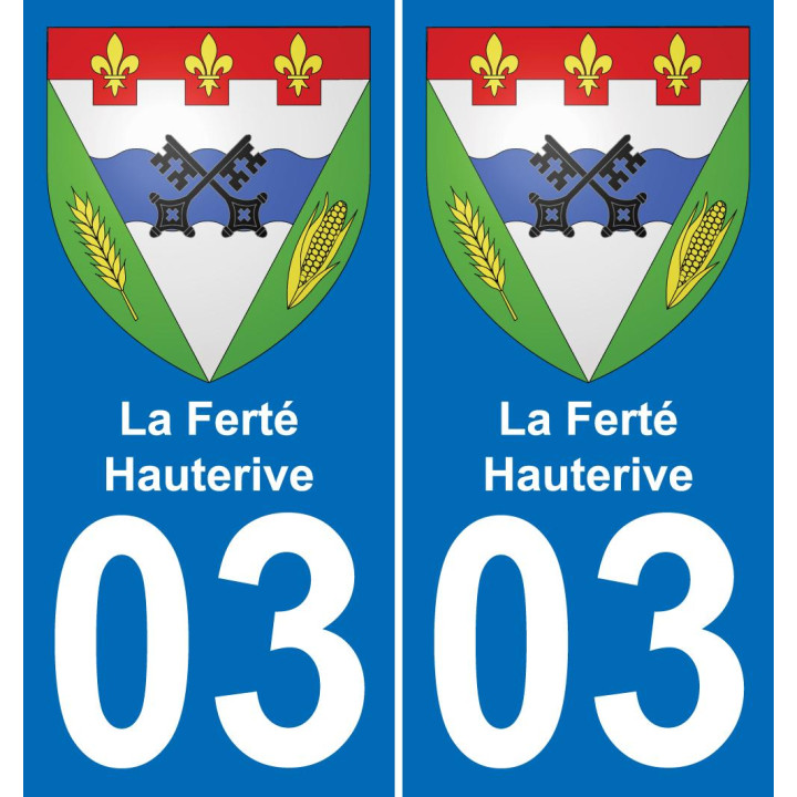 03 La Ferté-Hauterive-aufkleber plakette ez stadt