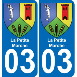 03 La Petite-Marche sticker plate registration city