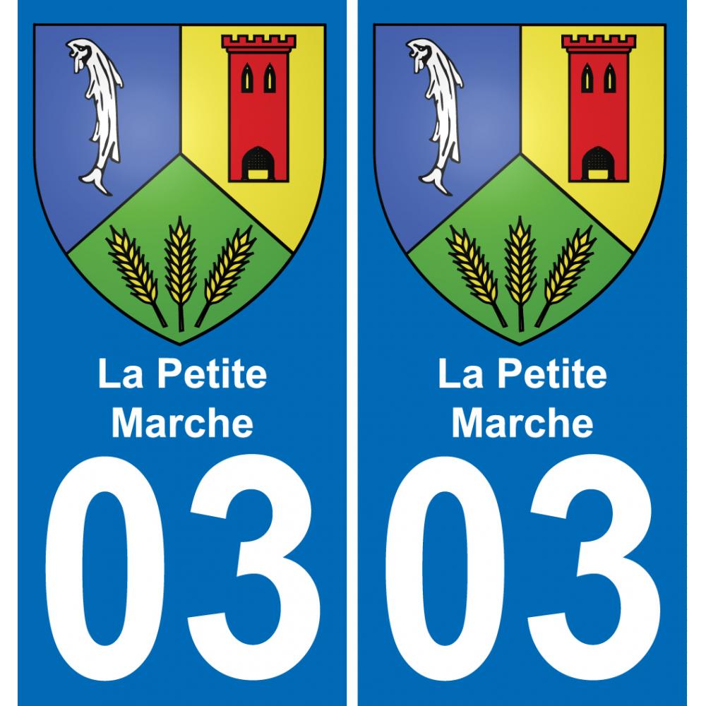 03 La Petite-Marche sticker plate registration city