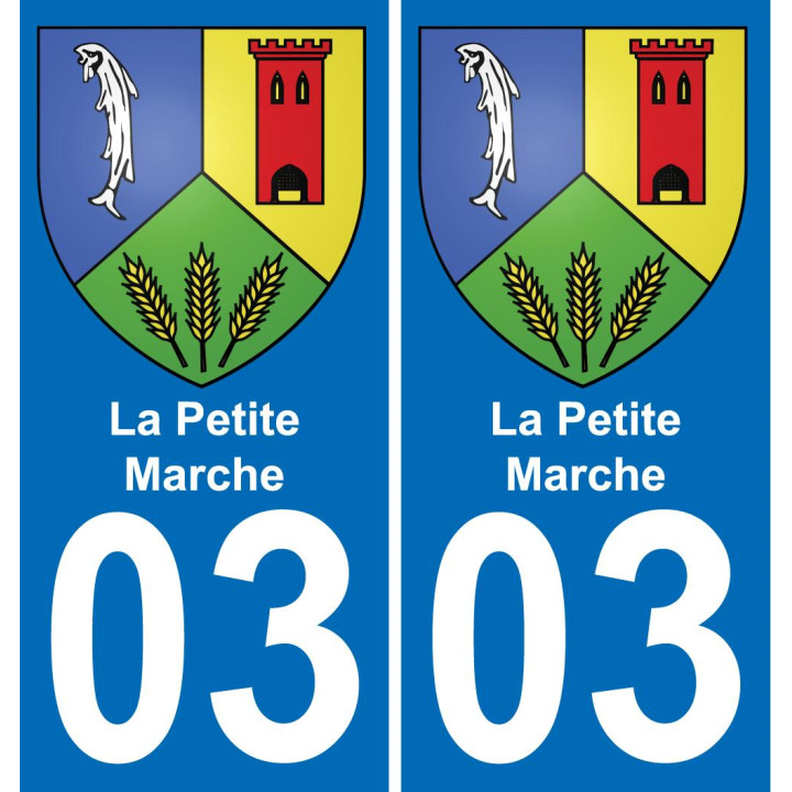 03 La Petite-Marche sticker plate registration city