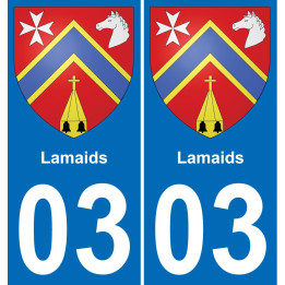 03 Lamaids sticker plate registration city