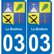 03 Le Brethon adesivo piastra di registrazione city