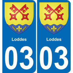 03 Loddes sticker plate registration city