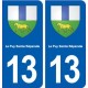 13 Le Puy-Sainte-Réparade blason ville autocollant plaque sticker