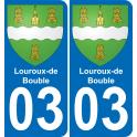 64 Pau autocollant sticker plaque immatriculation auto ville