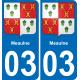 03 Meaulne sticker plate registration city