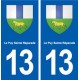 13 Le Puy-Sainte-Réparade blason ville autocollant plaque sticker