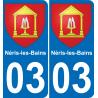 03 Néris-les-Bains-aufkleber plakette ez stadt
