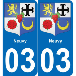 03 Neuvy-aufkleber plakette ez stadt