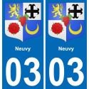 03 Neuvy-aufkleber plakette ez stadt