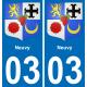 03 Neuvy sticker plate registration city