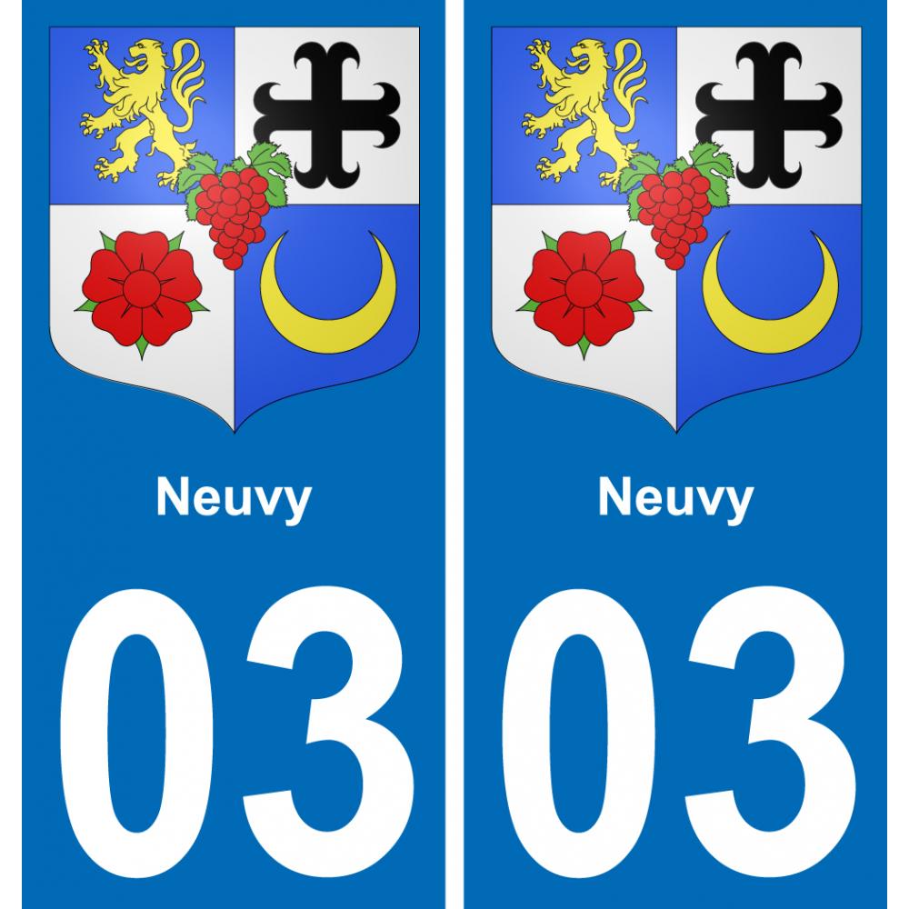 03 Neuvy adesivo piastra di registrazione city