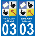 03 Saint-Aubin-le-Monial-aufkleber plakette ez stadt