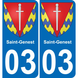 03 Saint-Genest-aufkleber plakette ez stadt