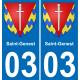 03 Saint-Genest adesivo piastra di registrazione city