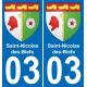 03 Saint-Nicolas-des-Biefs sticker plate registration city