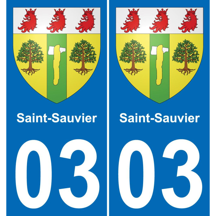 03 Saint-Sauvier sticker plate registration city