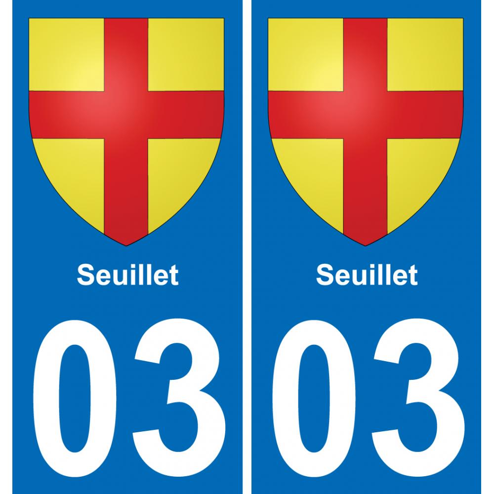 03 Seuillet placa etiqueta de registro de la ciudad