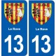 13 Le Rove blason ville autocollant plaque sticker