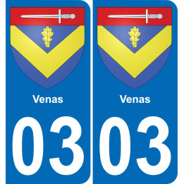 03 Venas sticker plate registration city