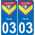 64 Pau autocollant sticker plaque immatriculation auto ville