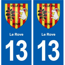13 Le Rove blason ville autocollant plaque sticker