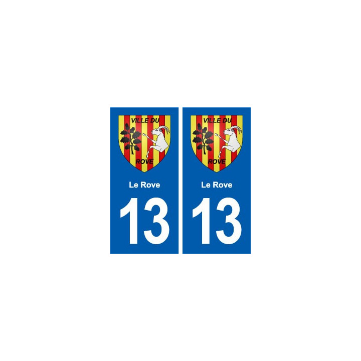 13 Le Rove blason ville autocollant plaque sticker