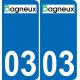 03 Bagneux logo sticker plate registration city