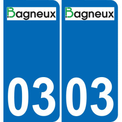 03 Bagneux logo adesivo piastra di registrazione city