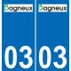 03 Bagneux logo sticker plate registration city