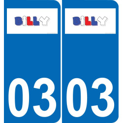 03 Billy logo adesivo piastra di registrazione city