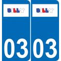 03 Billy logo sticker plate registration city