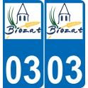 03 Biozat logo sticker plate registration city