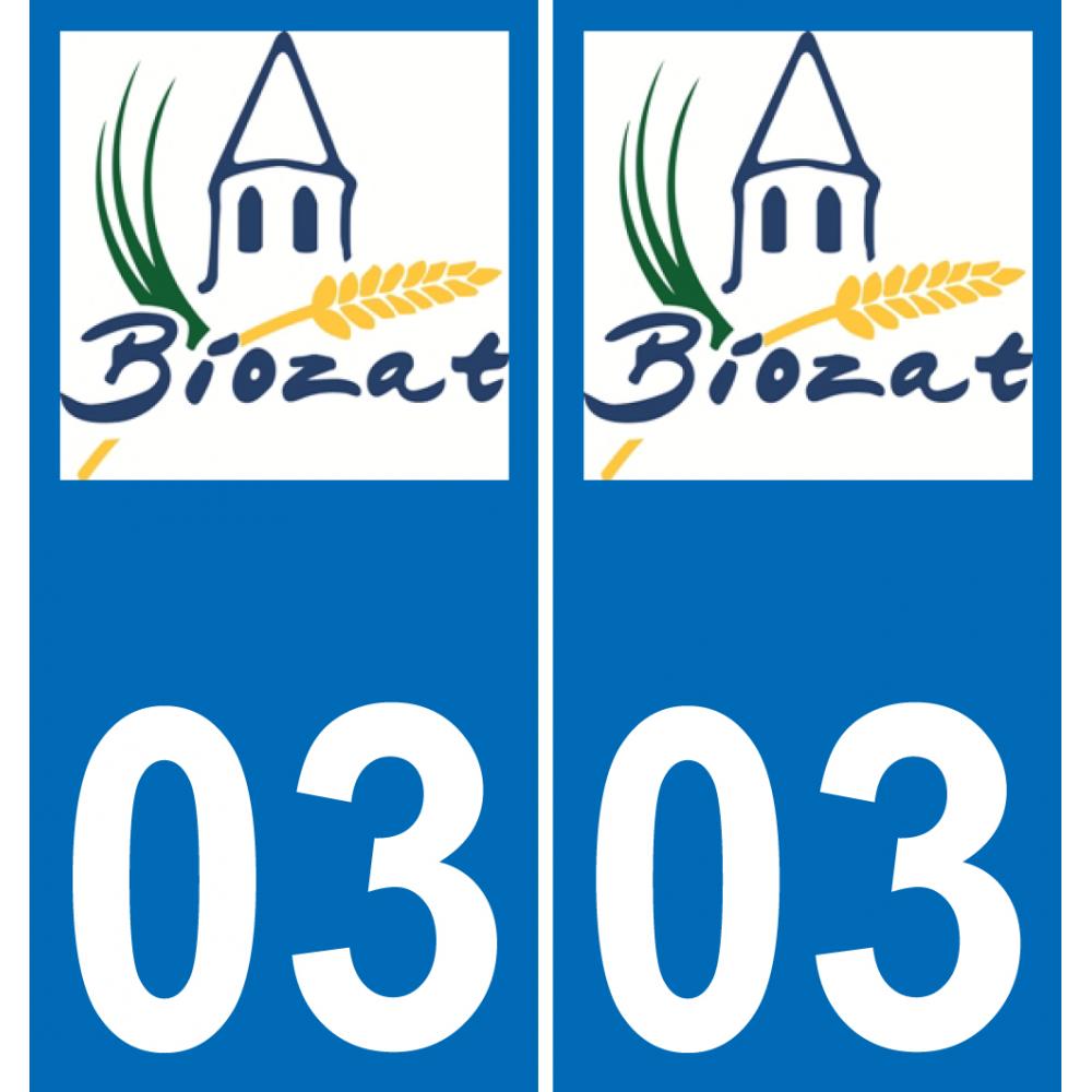 03 Biozat logo sticker plate registration city