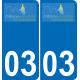 03 Bourbon-l'Archambault-logo aufkleber plakette ez stadt
