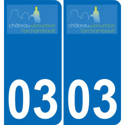 03 Bourbon-l'Archambault logo adesivo piastra di registrazione city