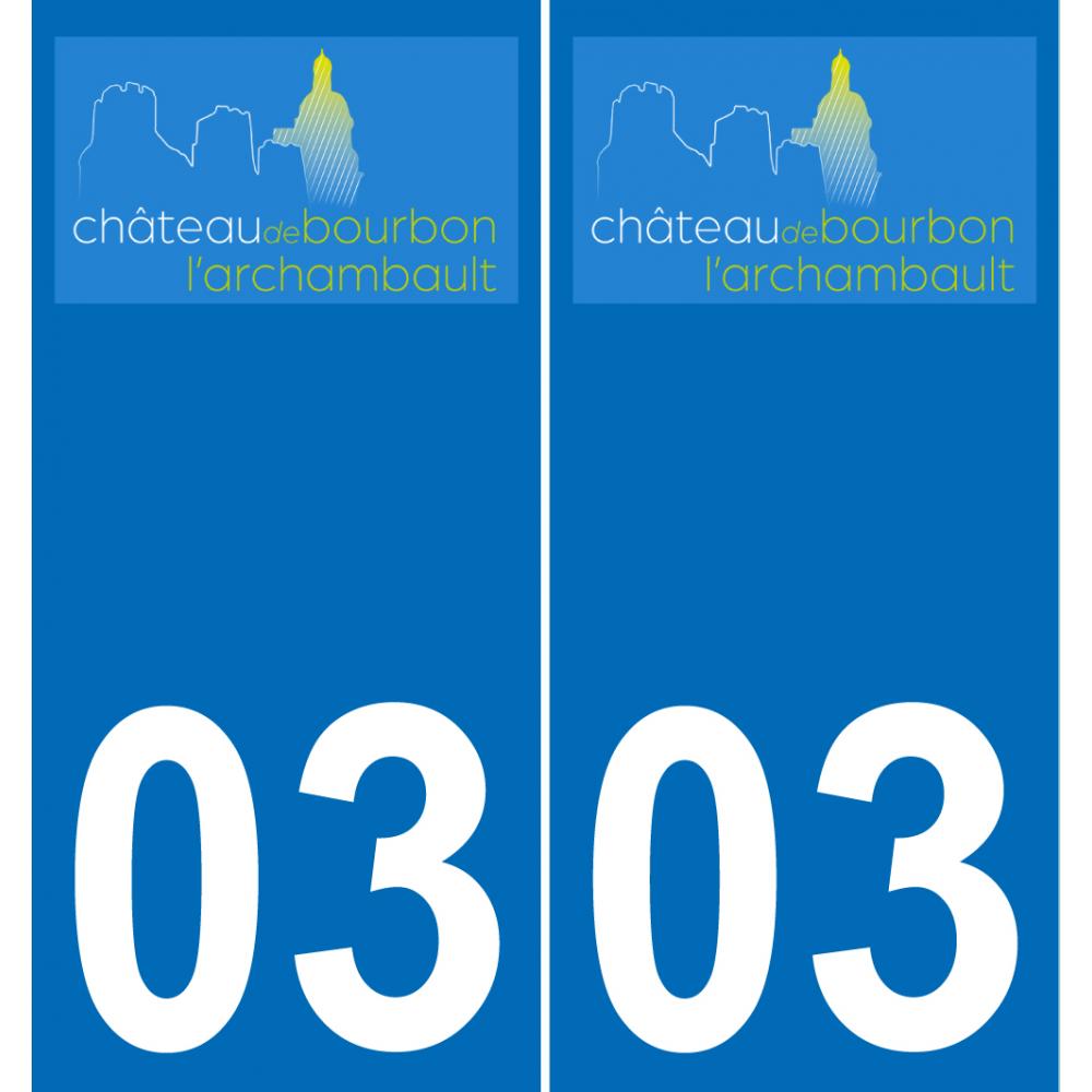 03 Bourbon-l'Archambault logo adesivo piastra di registrazione city
