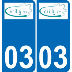 03 Cérilly logo adesivo piastra di registrazione city