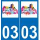 03 Châtel-Montagne logo adesivo piastra di registrazione city
