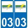 03 Chevagnes logo adesivo piastra di registrazione city