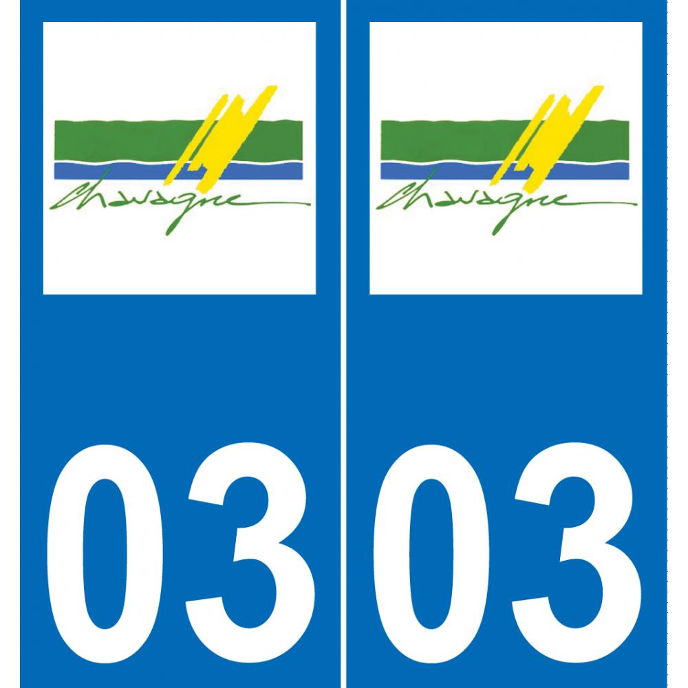 03 Chevagnes logo sticker plate registration city
