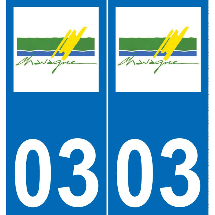 03 Chevagnes logo sticker plate registration city