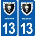 13 Le Puy-Sainte-Réparade blason ville autocollant plaque sticker