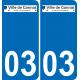 64 Pau logo autocollant plaque immatriculation auto ville sticker