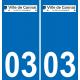 64 Pau logo autocollant plaque immatriculation auto ville sticker