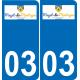 64 Pau logo autocollant plaque immatriculation auto ville sticker