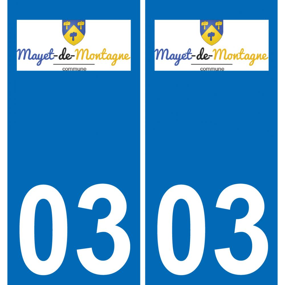 64 Pau logo autocollant plaque immatriculation auto ville sticker